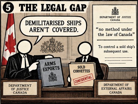 Ministère de la Justice du Canada : aucun moyen en droit canadien de contrôler l’usage ultérieur d’un navire vendu